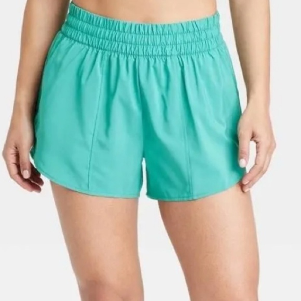 SH58 All in Motion Teal  XL: Lightweight, Quick Dry Run Shorts